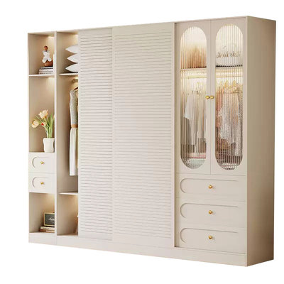 ENF级欧松板衣柜奶油风18MM衣橱