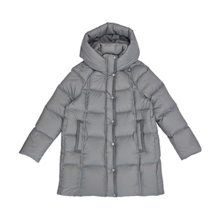 无色无味鹅绒服女款羽绒外套2025冬新款轻便保暖中长款连帽羽绒服