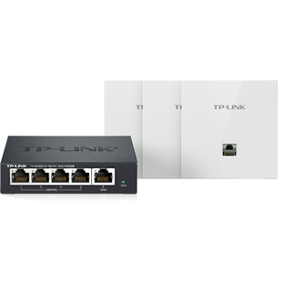 普联TP-LINK 全屋WiFi6 5G双频全千兆AX3000无线面板AP poe路由器ac一体化覆盖组网套装