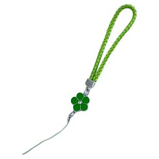 手机挂件幸运草手机挂绳编织绳腕带手机链diy四叶草创意个性挂手腕绳女男款钥匙短款精致挂饰带高级结实耐用