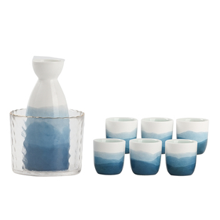 景德镇官方陶瓷酒具套装国风中式白酒壶家用酒杯温酒器送礼佳品