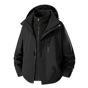 回力三合一冲锋夹克棉衣男士秋冬季2025新款男生加厚冬装防风外套