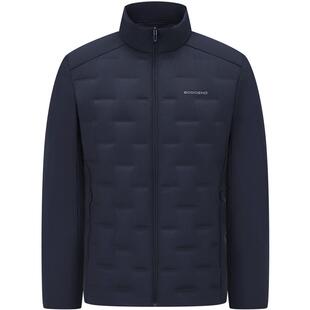 波司登2025秋冬新款男短款高端轻暖鹅绒立领错格羽绒服B250136701