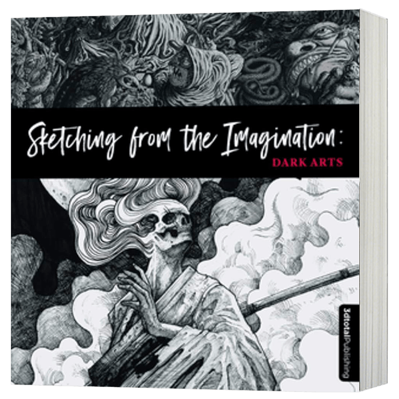想象素描 黑魔法 手绘插画技巧 英文原版 Sketching from the Imagination 幻想速写集 黑暗艺术 英文版进口原版英语书籍