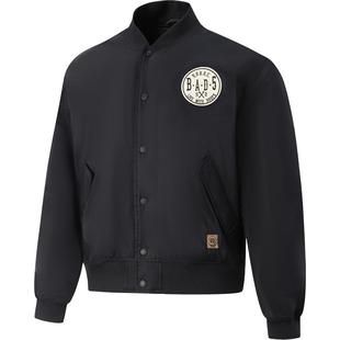 李宁反伍BADFIVE夹克男士春季2026新款棉服宽松运动街头感棒球服