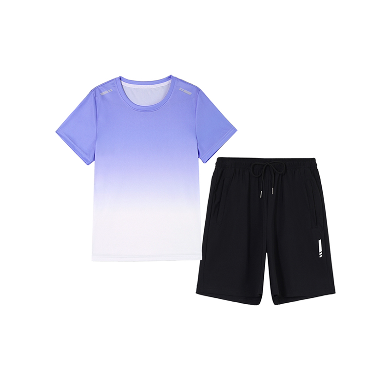 冰丝速干短裤运动套装女夏季跑步