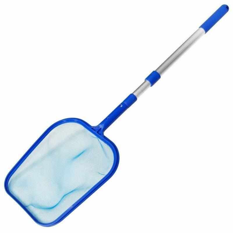 游泳池捞网观鱼池捞树叶清洁工具婴儿馆水浅水网100cm伸缩杆手柄