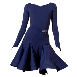 舞姿拉丁舞服女童标准赛服桃心少儿规定服专业考级演出服艺考分体