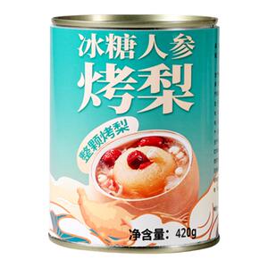 冰糖烤梨整颗梨子开罐即食