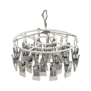 不锈钢家用防风晾衣架多夹子挂袜子架婴儿多功能晾内衣夹阳台晾晒