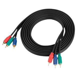 秋叶原Q-762 色差线分量线RCA红蓝绿三色机顶盒连接DVD高清视频线