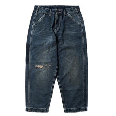 MADNESS阔腿水洗牛仔裤