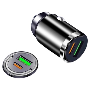 车载充电器手机超级快充头点烟器一拖二转换插头车充插座汽车接口