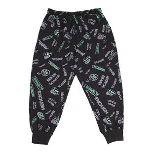 加肥加大男士九分花裤子春秋款宽松胖子运动休闲大码男装9分卫裤