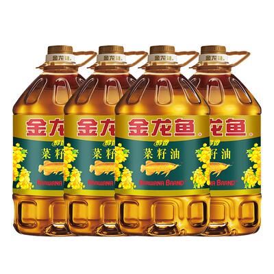 金龙鱼醇香菜籽油5升*4桶装整箱