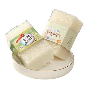 韩国仿丝瓜络块洗碗布清洗海绵擦厨房刷碗纳米刷锅去污韩式丝瓜棉