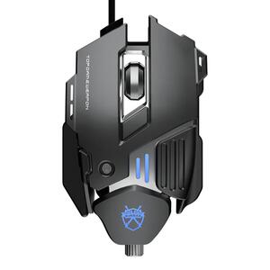 牧马人机械游戏专用电竞鼠标有线宏编程压枪电脑办公吃鸡静音无声