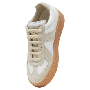 Maison Margiela马吉拉拼接厚底增高休闲德训鞋小白鞋运动单鞋