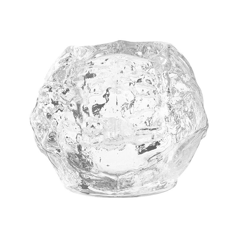 KOSTA BODA进口水晶玻璃 Snowball北欧轻奢客厅装饰浪漫烛台摆件