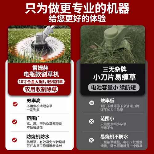 无刷背负式电动割草机新款充电式大功率农用除草神器果园打草机子