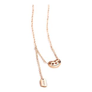 Julius/聚利时项链女款2026新款轻奢小众相思豆锁骨链生日礼物