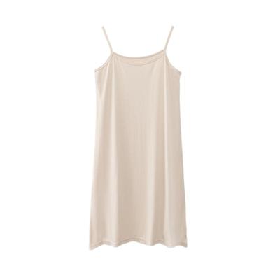 防透白色打底吊带裙内衬