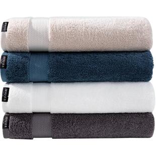 孚日洁玉酒店浴巾纯棉男女家用加大加厚吸水柔软白色洗澡裹巾全棉