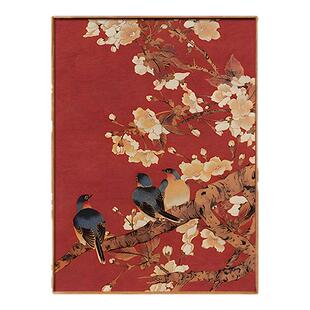 宋代美学挂画玄关装饰画新中式卧室挂画客厅沙发背景墙中古风摆画