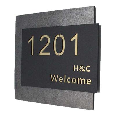 亚克力门牌号码牌高级感家用创意定制轻奢酒店宾馆门贴标识墙贴