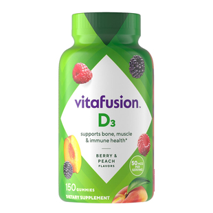 美国直邮 Vitafusion维生素D3软糖 成人强健骨骼促钙吸收 150粒