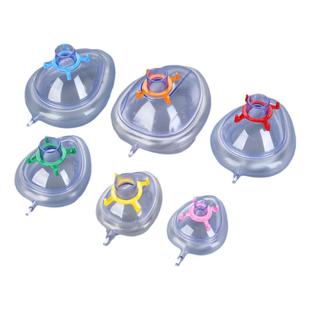 PVC 可充气式麻醉面罩简易呼吸器配件面罩成人小儿麻醉呼吸面罩