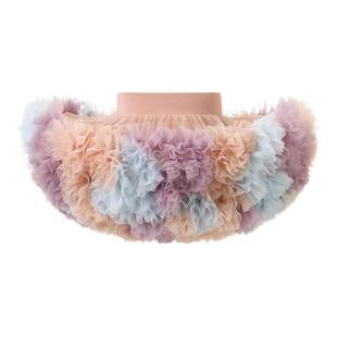 tutu裙蓬蓬裙女童春夏季加蓬款儿童半身裙女宝宝周岁礼服裙表演服