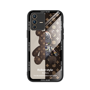 适用vivoS12手机壳玻璃vivo S12pro保护硅胶套5G全包V2162A外2163防摔por机械熊vivis男vovos女125g软壳vovis