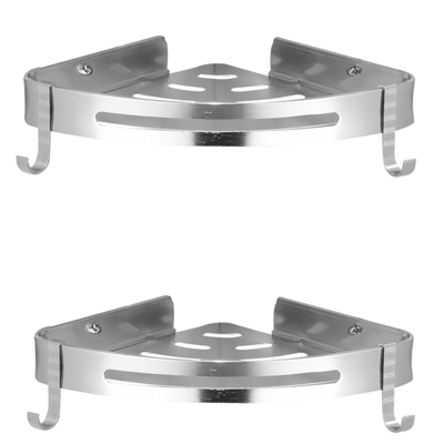 卫生间浴室置物架免打孔壁挂式转角架墙上收纳洗漱台厕所三角架蓝