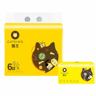 猫王抽纸400张18包家用餐巾纸擦手纸干湿两用抽取式面巾纸卫生纸