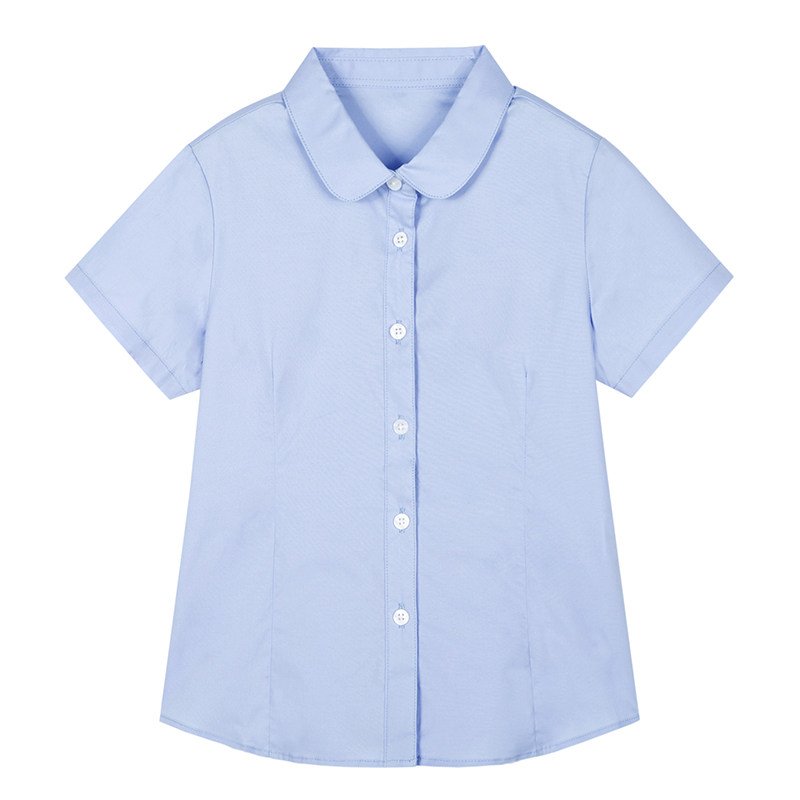 HeyJunior校服2025夏季新款学院jk制服男女生儿童装衬衣短袖衬衫