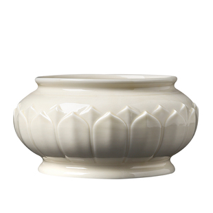 戴玉堂莲花香炉仿古瓷插香陶瓷室内室外家用佛前供奉观音佛像上香