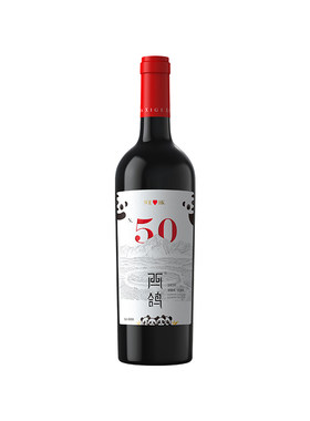 熊猫款西鸽酒庄N50赤霞珠蛇龙珠干红葡萄酒宁夏贺兰山老藤红酒