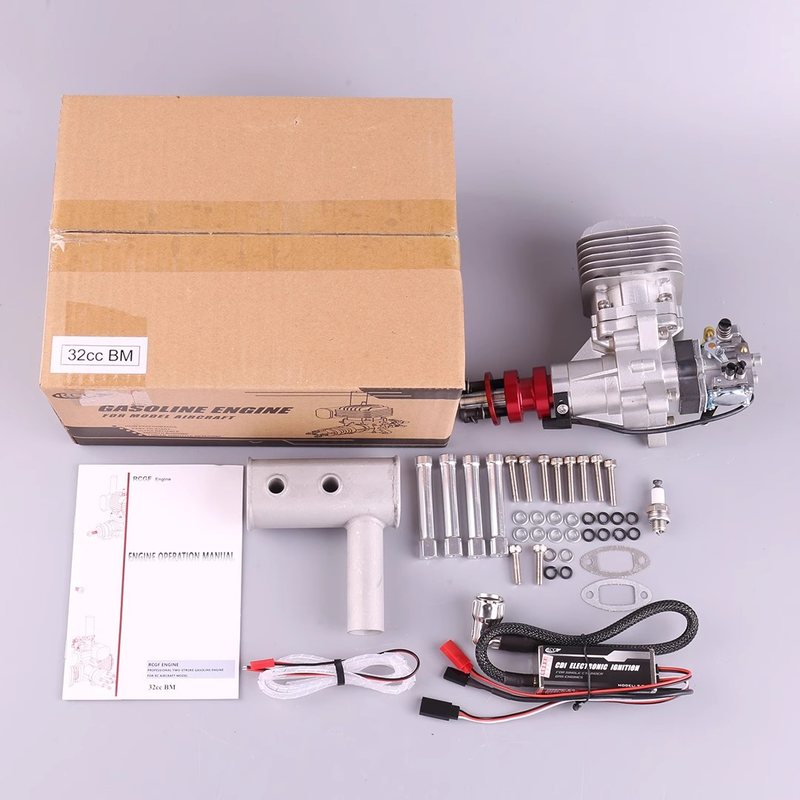 RCGF 32cc BM侧排汽油发动机两冲程航模固定翼飞机燃油发动机引擎