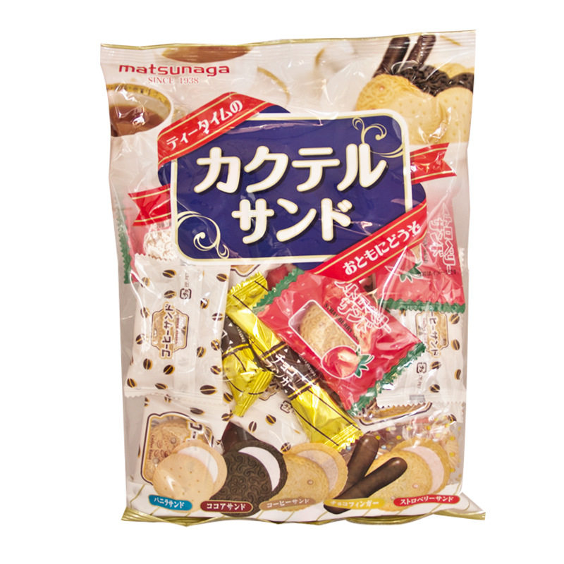 松永日本鸡尾酒星星综合270g饼干