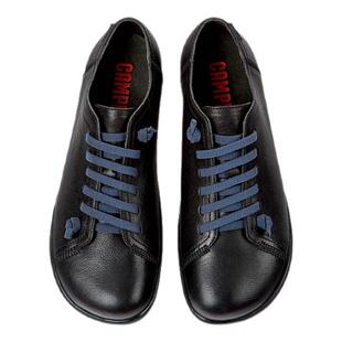 Camper看步男鞋Peu Cami 经典休闲鞋复古通勤平底鞋系带皮质板鞋