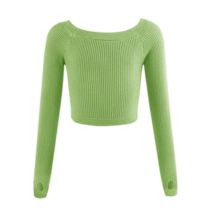 儿童舞蹈服毛衣秋冬一字领套装女童芭蕾舞练功服体操衣吊带外套