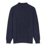 鹿王100%羊绒衫男士半高领拉链商务套头衫保暖商务厚款秋冬新品