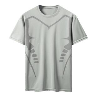 速干衣女跑步运动宽松显瘦瑜伽服冰丝夏季透气登山短袖健身训练服