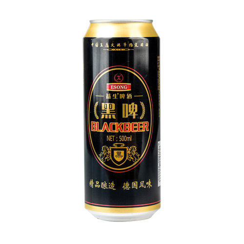 益生啤酒德国风味黑啤500ml*6听整箱罐装易拉罐国产精酿特价清仓