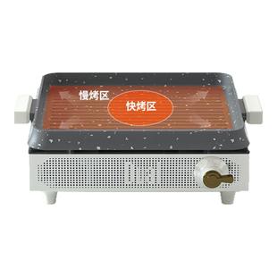 Dual电陶炉烤肉露营煮茶器家用室内大功率炒菜多功能户外烧烤炉