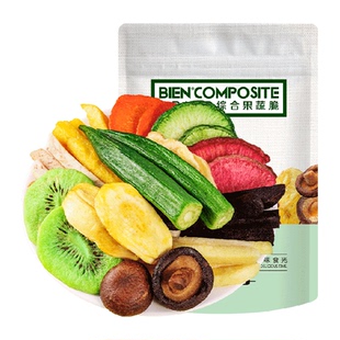 雅集蔬果干12种综合果蔬脆250g香菇香蕉菠萝蜜秋葵干健康休闲零食