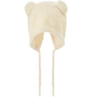 兰诺亲子款堆堆帽女2025秋冬新款大头毛线帽保暖护耳小熊女童帽子