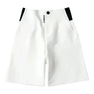 高尔夫球裤女夏季短裤薄款阔腿宽松a字高腰中裤新款五分休闲裤子