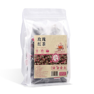 玫瑰红茶重瓣红玫瑰独立三角包